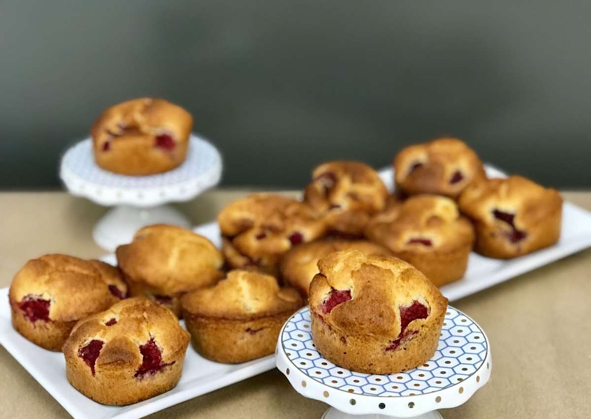 Muffins framboises amandes sans gluten