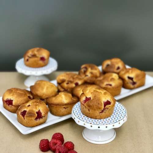 Muffins framboises amandes sans gluten