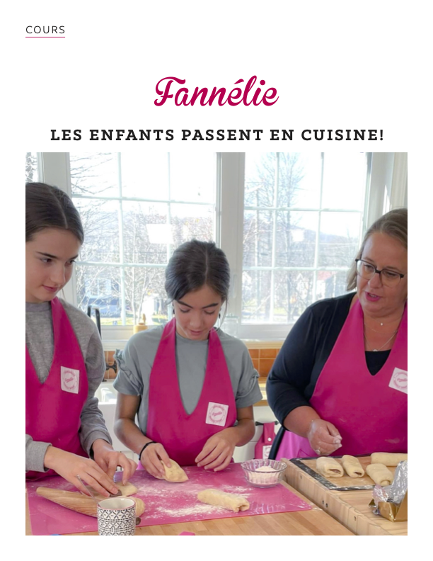 <i class='fas fa-star' aria-hidden='true'></i> Cours Les enfants passent en cuisine!