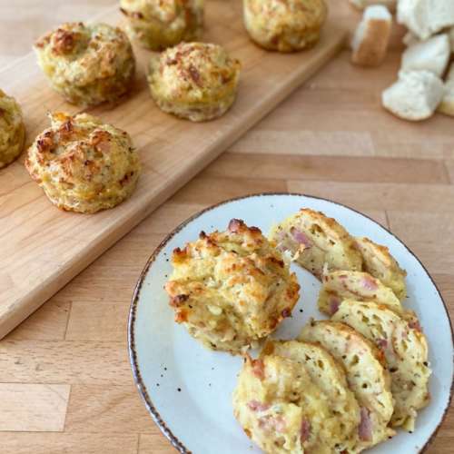 Petits poudings jambon-fromage anti-gaspi’